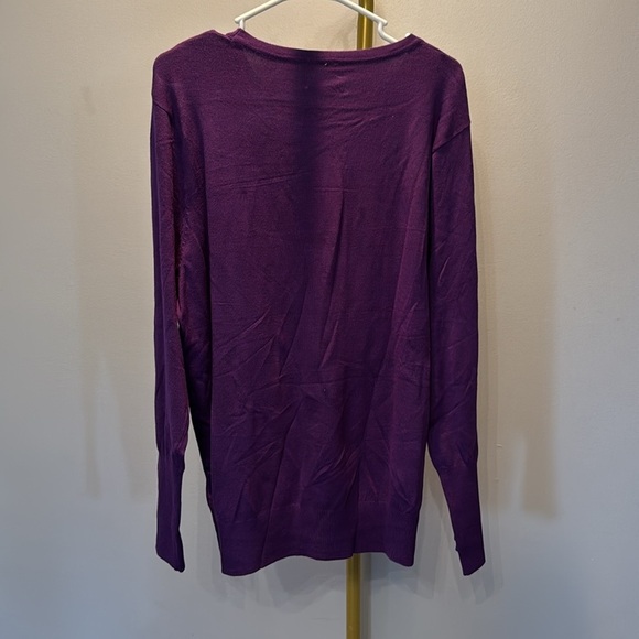Zenana outfitters crewneck purple knit sweater NWT 2X - Picture 5 of 9
